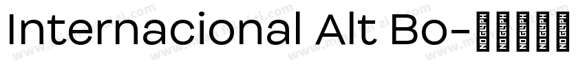 Internacional Alt Bo字体转换